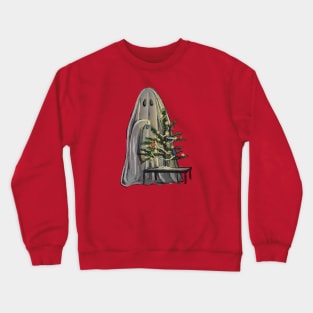 Ghost decorating tree Crewneck Sweatshirt